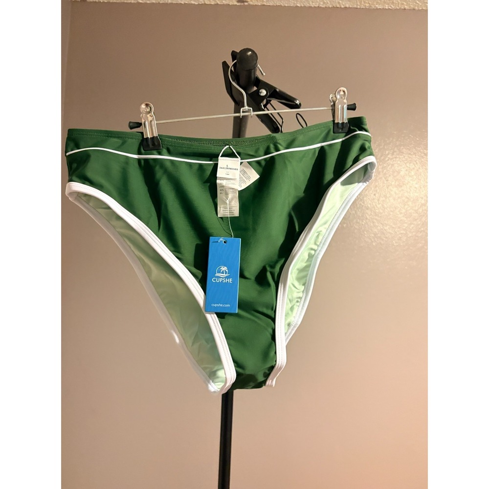 Cupshe Green Bikini Bottom Sz L - NWT